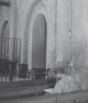 Praying in church