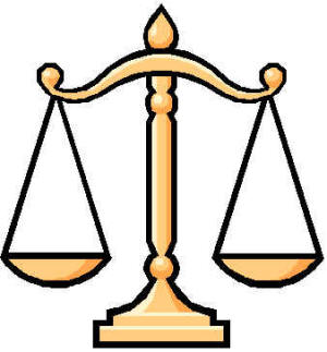 Justice scales - free clipart