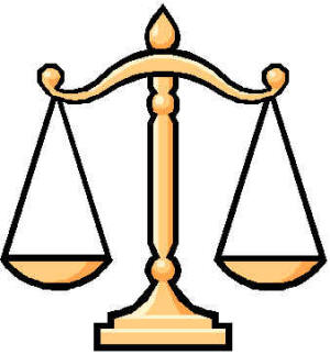 Justice scales - free clipart