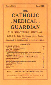 Catholic Medical Guardian Cover